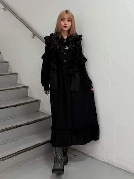 「アイテム（チャーム）」を使った、HONOKAさん（レディース・157cm）の秋コーディネート