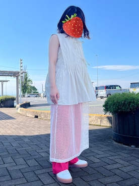 「ニコアンド」｜「アイテム（ジャケット/アウター）」を使った、paluさん（レディース・150cm）の夏コーディネート