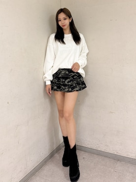 「GYDA（ジェイダ）のアイテム」を使った、YURARAさん（レディース・170cm）の冬コーディネート