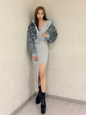 「GYDA（ジェイダ）のアイテム」を使った、YURARAさん（レディース・170cm）の冬コーディネート