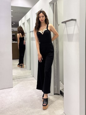 「GYDA（ジェイダ）のアイテム（オールインワン・サロペット）」を使った、YURARAさん（レディース・170cm）の秋コーディネート