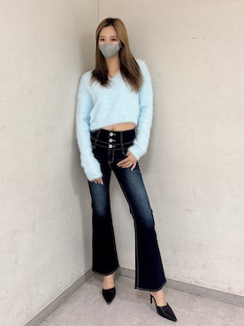 「アイテム（パンプス）」を使った、YURARAさん（レディース・170cm）の秋コーディネート