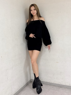 「アイテム（ワンピース/ドレス）」を使った、YURARAさん（レディース・170cm）の秋コーディネート