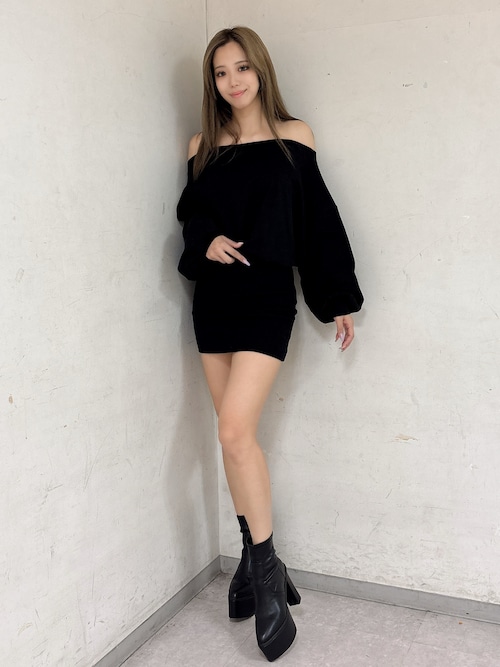 GGドッキングオフショルスウェットワンピース（ワンピース）｜GYDA