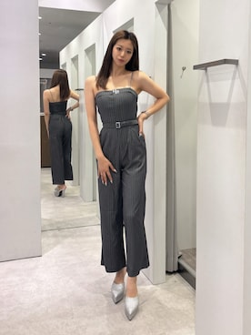 「GYDA（ジェイダ）のアイテム（オールインワン・サロペット）」を使った、YURARAさん（レディース・170cm）の秋コーディネート