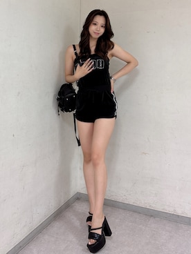 「GYDA（ジェイダ）のアイテム」を使った、YURARAさん（レディース・170cm）の夏コーディネート