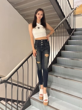 YURARAさん（レディース・170cm）の夏コーディネート
