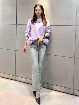 「アイテム（パンプス）」を使った、YURARAさん（レディース・170cm）の夏コーディネート