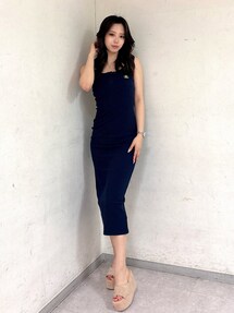 フロントボタンSymmetryGYDAキャミロングワンピース｜ジェイダ