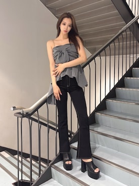 YURARAさん（レディース・170cm）の夏コーディネート