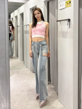 「GYDA（ジェイダ）のアイテム」を使った、YURARAさん（レディース・170cm）の春コーディネート