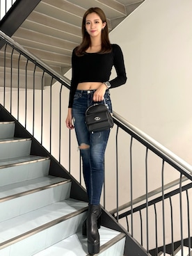 YURARAさん（レディース・170cm）の秋コーディネート