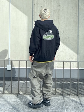 「XLARGE（エクストララージ）のアイテム」を使った、KIYOさん（メンズ・171cm）の夏コーディネート