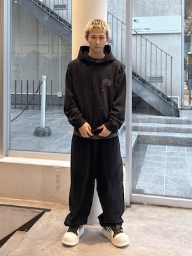 「XLARGE（エクストララージ）のアイテム」を使った、KIYOさん（メンズ・171cm）の秋コーディネート