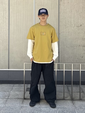「XLARGE（エクストララージ）のアイテム（キャップ）」を使った、KIYOさん（メンズ・171cm）の春コーディネート