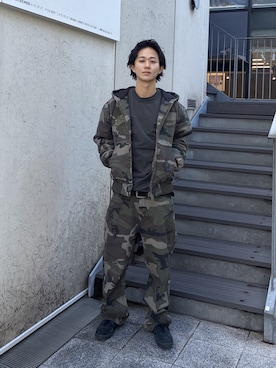 「XLARGE（エクストララージ）のアイテム（ブルゾン）」を使った、KIYOさん（メンズ・171cm）の冬コーディネート