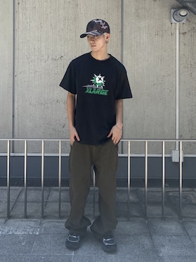 「XLARGE（エクストララージ）のCUSTOM SNAPBACK CAP（キャップ、その他）」を使った、KIYOさん（メンズ・171cm）の夏コーディネート