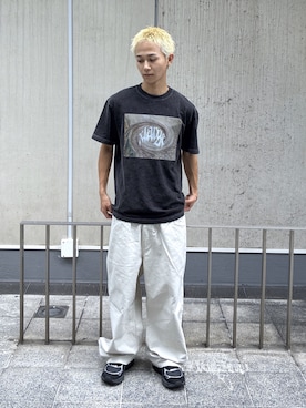 「XLARGE（エクストララージ）のアイテム」を使った、KIYOさん（メンズ・171cm）の夏コーディネート