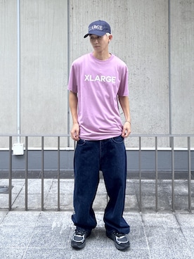 「XLARGE（エクストララージ）のアイテム」を使った、KIYOさん（メンズ・171cm）の夏コーディネート