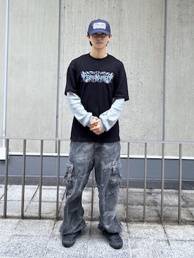 「XLARGE（エクストララージ）のアイテム」を使った、KIYOさん（メンズ・171cm）の春コーディネート