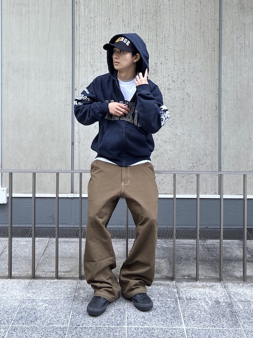セール】RAGLAN ZIP UP HOODED SWEATSHIRT（パーカー）｜XLARGE