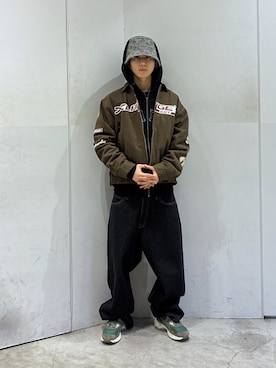 「XLARGE（エクストララージ）のアイテム（帽子）」を使った、KIYOさん（メンズ・171cm）の春コーディネート