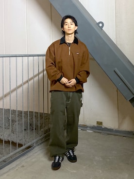 「XLARGE（エクストララージ）のアイテム（その他アウター）」を使った、KIYOさん（メンズ・171cm）の秋コーディネート