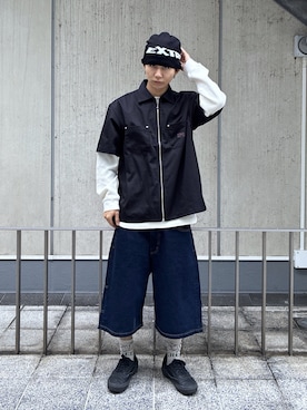 「XLARGE（エクストララージ）のアイテム」を使った、KIYOさん（メンズ・171cm）の春コーディネート