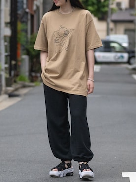 「ベージュ×ブラック」｜wwwearさん（レディース・155cm）の夏コーディネート