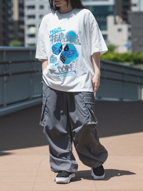 i】フロントプリント オーバーサイズTシャツ（Tシャツ