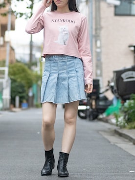 「STARTER BLACK LABEL（スターターブラックレーベル）のアイテム（トップス）」を使った、wwwearさん（レディース・155cm）の秋コーディネート