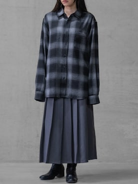 「プリーツスカート グレー」｜wwwearさん（レディース・155cm）の秋コーディネート