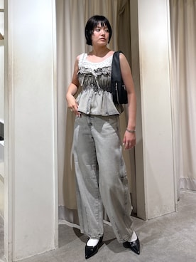 「アイテム（パンプス）」を使った、harukaさん（レディース・158cm）の夏コーディネート