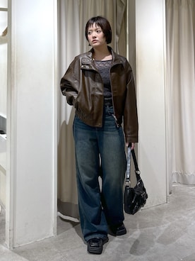 「FREE'S MART（フリーズマート）のアイテム」を使った、harukaさん（レディース・158cm）の秋コーディネート