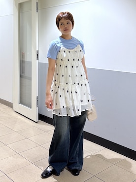 harukaさん（レディース・158cm）の夏コーディネート