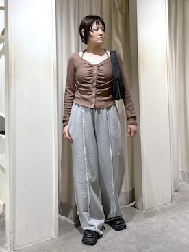 「シャーリング」｜harukaさん（レディース・158cm）の秋コーディネート