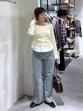 「FREE'S MART（フリーズマート）のアイテム（パンツ）」を使った、harukaさん（レディース・158cm）の秋コーディネート