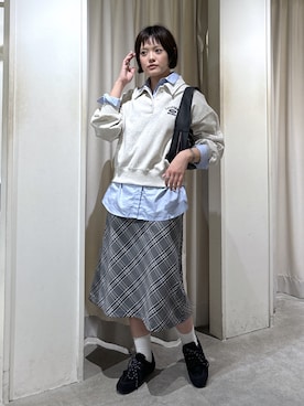 「レイヤードstyle」｜harukaさん（レディース・158cm）の秋コーディネート