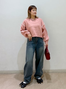 「FREE'S MART（フリーズマート）のアイテム（スリッポン）」を使った、harukaさん（レディース・158cm）の秋コーディネート