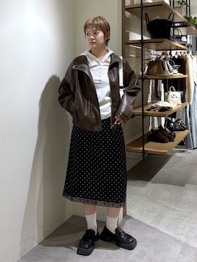 harukaさん（レディース・158cm）の冬コーディネート