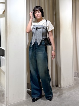 「アイテム（パンプス）」を使った、harukaさん（レディース・158cm）の夏コーディネート
