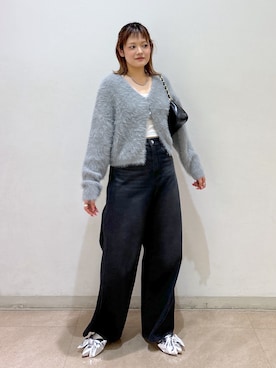 「FREE'S MART（フリーズマート）のアイテム（スリッポン）」を使った、harukaさん（レディース・158cm）の秋コーディネート