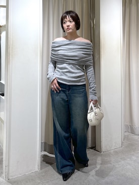 「FREE'S MART（フリーズマート）のアイテム（トートバッグ）」を使った、harukaさん（レディース・158cm）の秋コーディネート