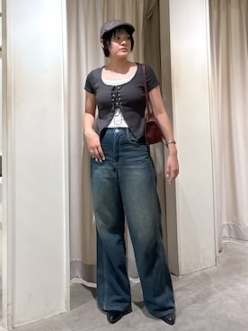 「レイヤードstyle」｜harukaさん（レディース・158cm）の夏コーディネート