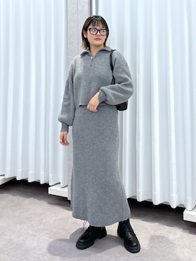 harukaさん（レディース・158cm）の冬コーディネート