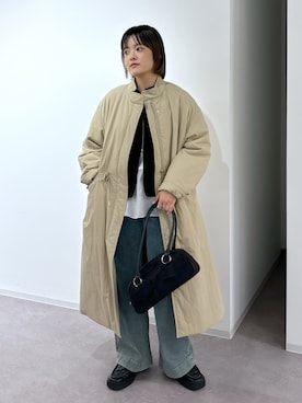「FREE'S MART（フリーズマート）のアイテム（その他アウター）」を使った、harukaさん（レディース・158cm）の冬コーディネート