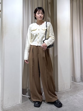 「FREE'S MART（フリーズマート）のアイテム（トートバッグ）」を使った、harukaさん（レディース・158cm）の秋コーディネート