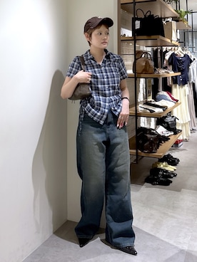 「FREE'S MART（フリーズマート）のアイテム（帽子）」を使った、harukaさん（レディース・158cm）の夏コーディネート