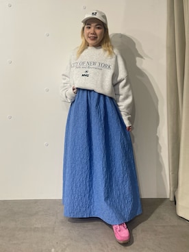「NANO universe（ナノユニバース）のアイテム（帽子）」を使った、satomogumoguさん（レディース・146cm）の秋コーディネート