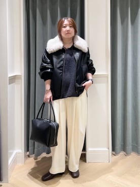 「A part by（アパートバイ）のアイテム（ブーツ）」を使った、kuroさん（レディース・159cm）の秋コーディネート